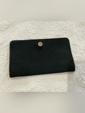 vintage Gucci, black Travel organizer wallet case Gigi logo made in Italy